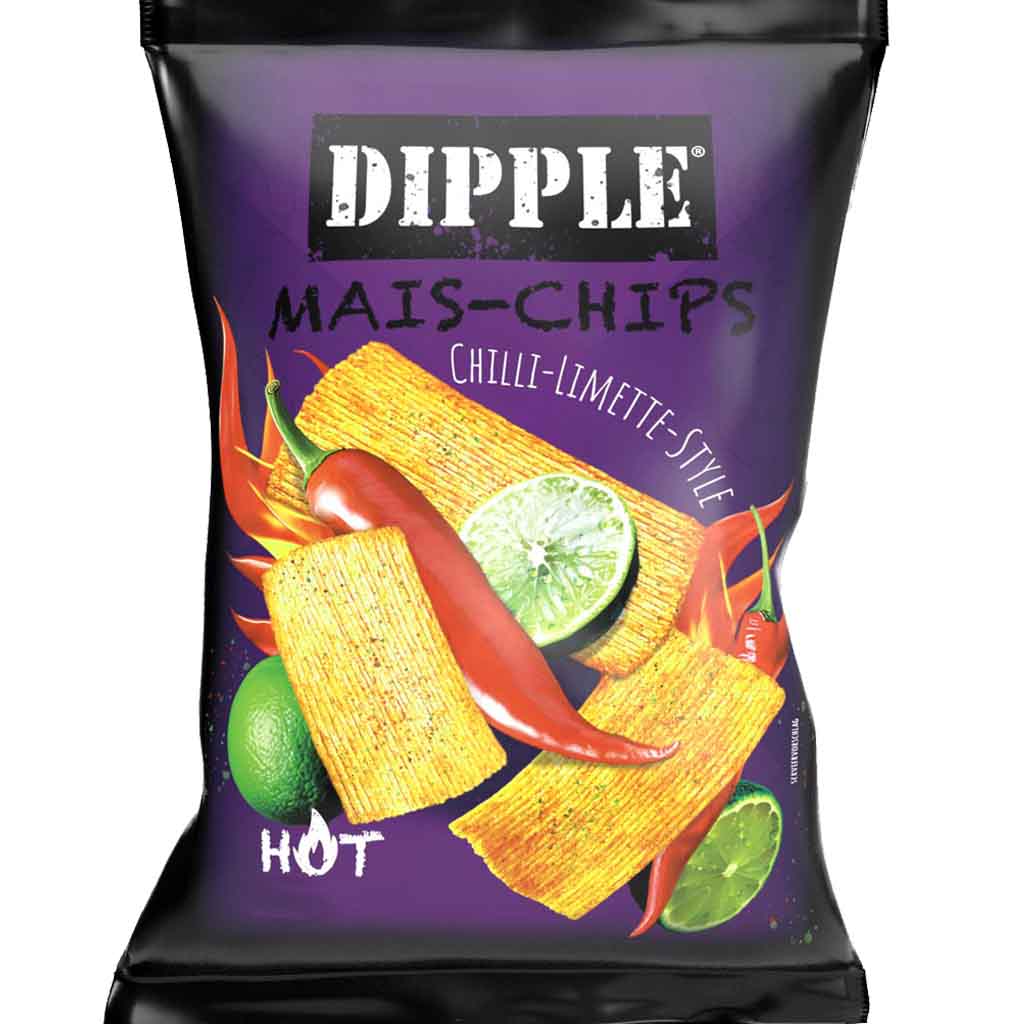 Dipple Mais Chips Chilli-Limette-Style 90g MHD 04.02.27