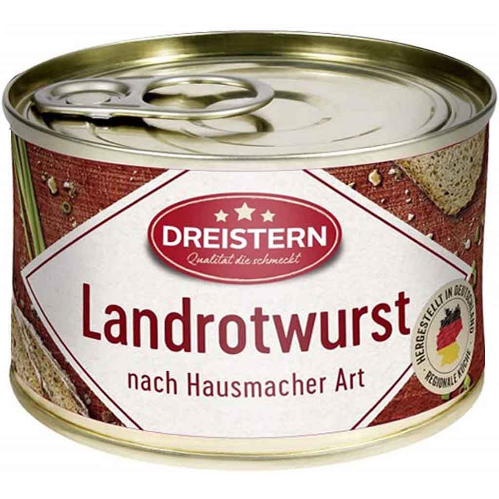 Dreistern Landrotwurst 160g MHD 07.08.28