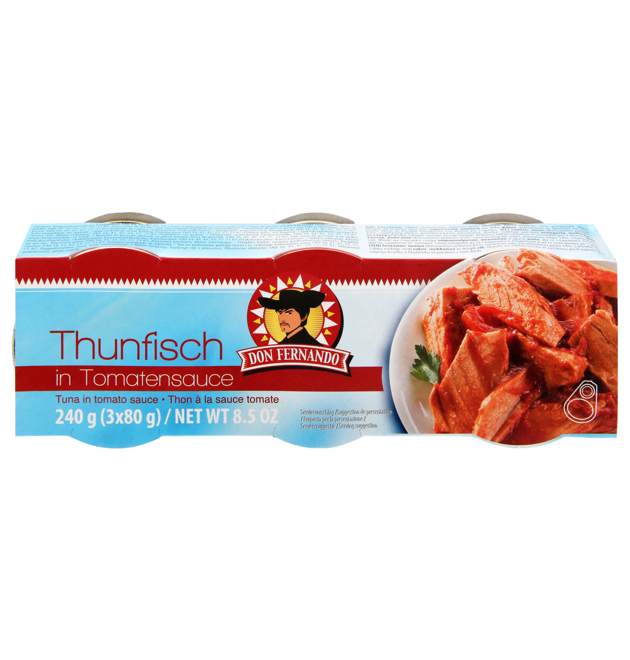 Don Fernando Thunfisch in Tomatensauce 240g (3x80g) MHD 16.10.28