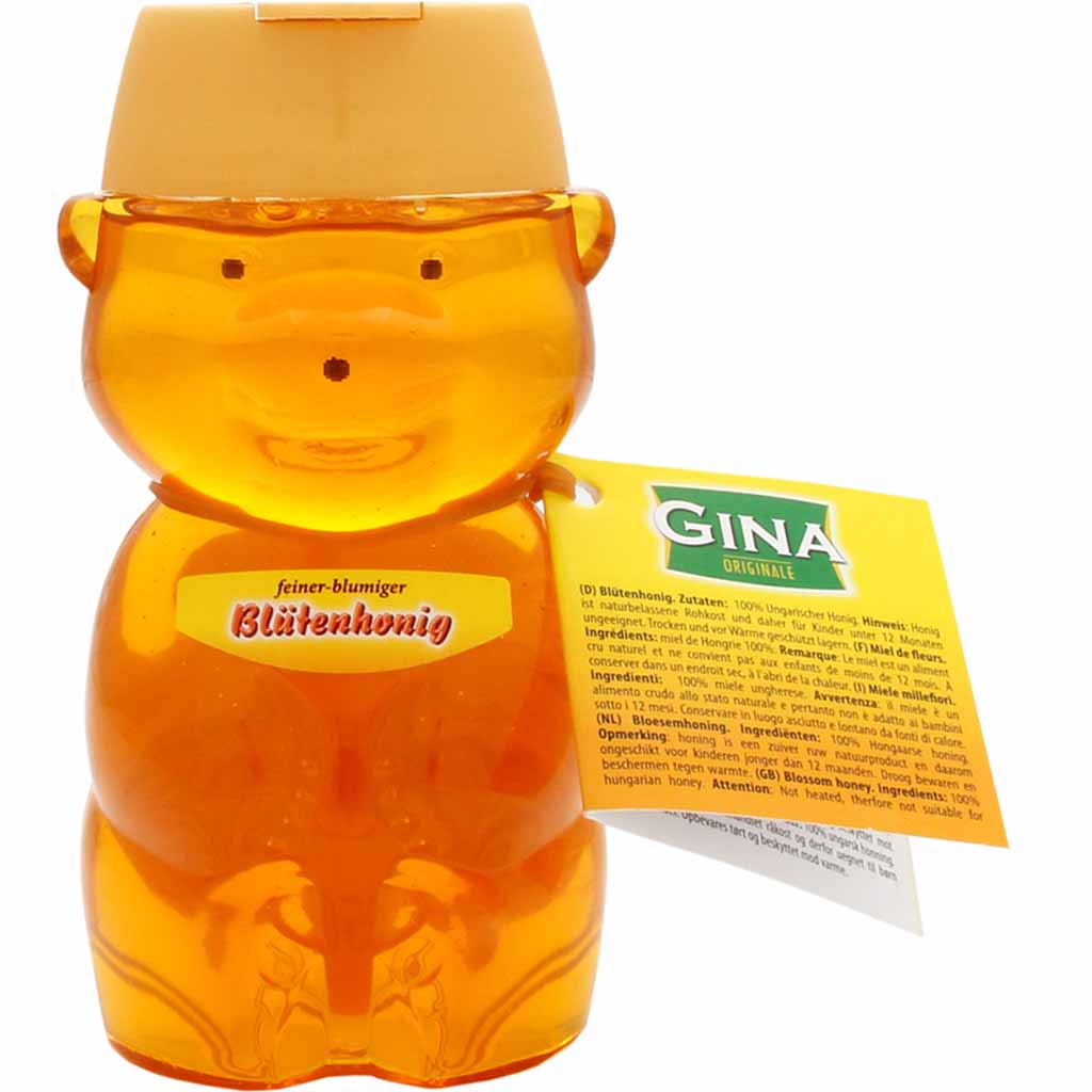 Gina Blütenhonig im Bärchenspender 250g MHD 21.11.27