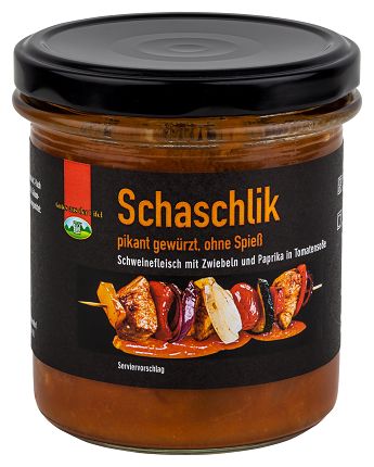 Schaschlik, Gewürz, Pastöse Soße, Paprika, Zwiebel