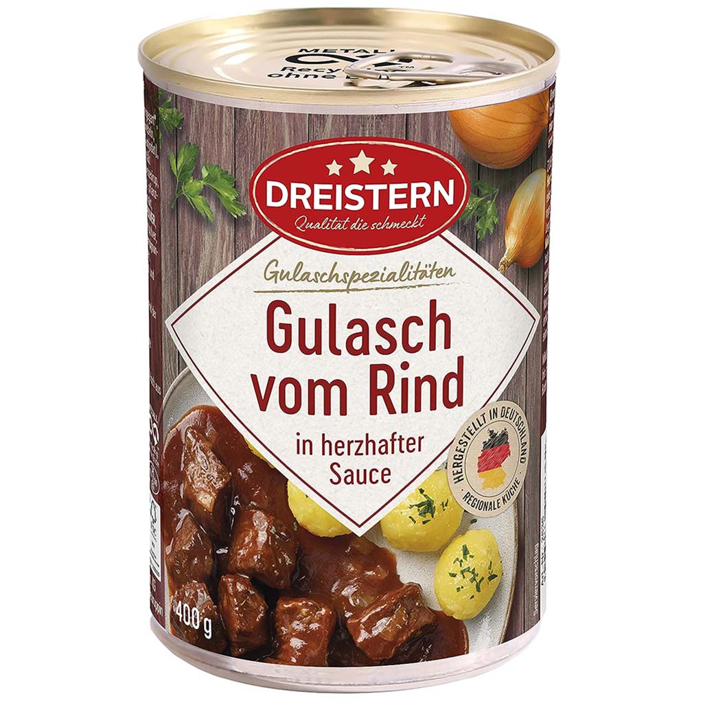 Dreistern Gulasch vom Rind 400g