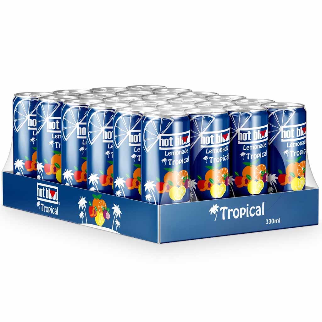 Hot Blood Tropical Erfrischungsgetränk Dosen 24 x 330ml