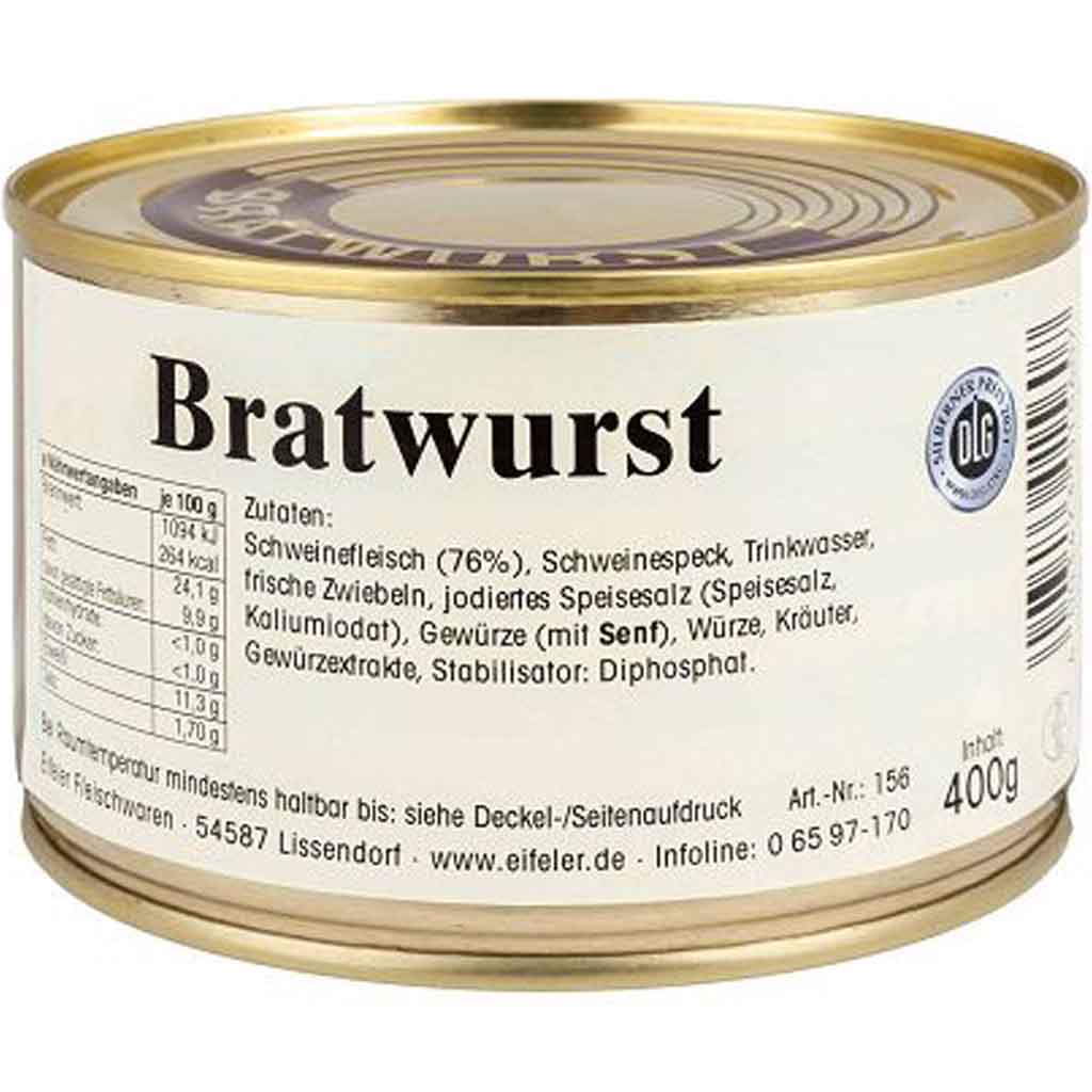 Gutes aus der Eifel Bratwurst 400g MHD 11.02.28