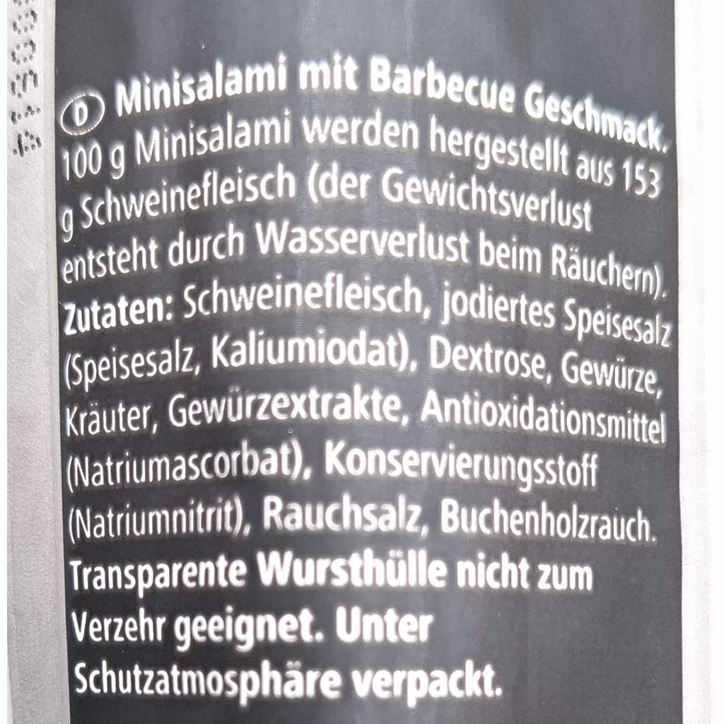 Bifi 5x BBQ Geschmack Minisalami 20g, 100g, 4251097421469