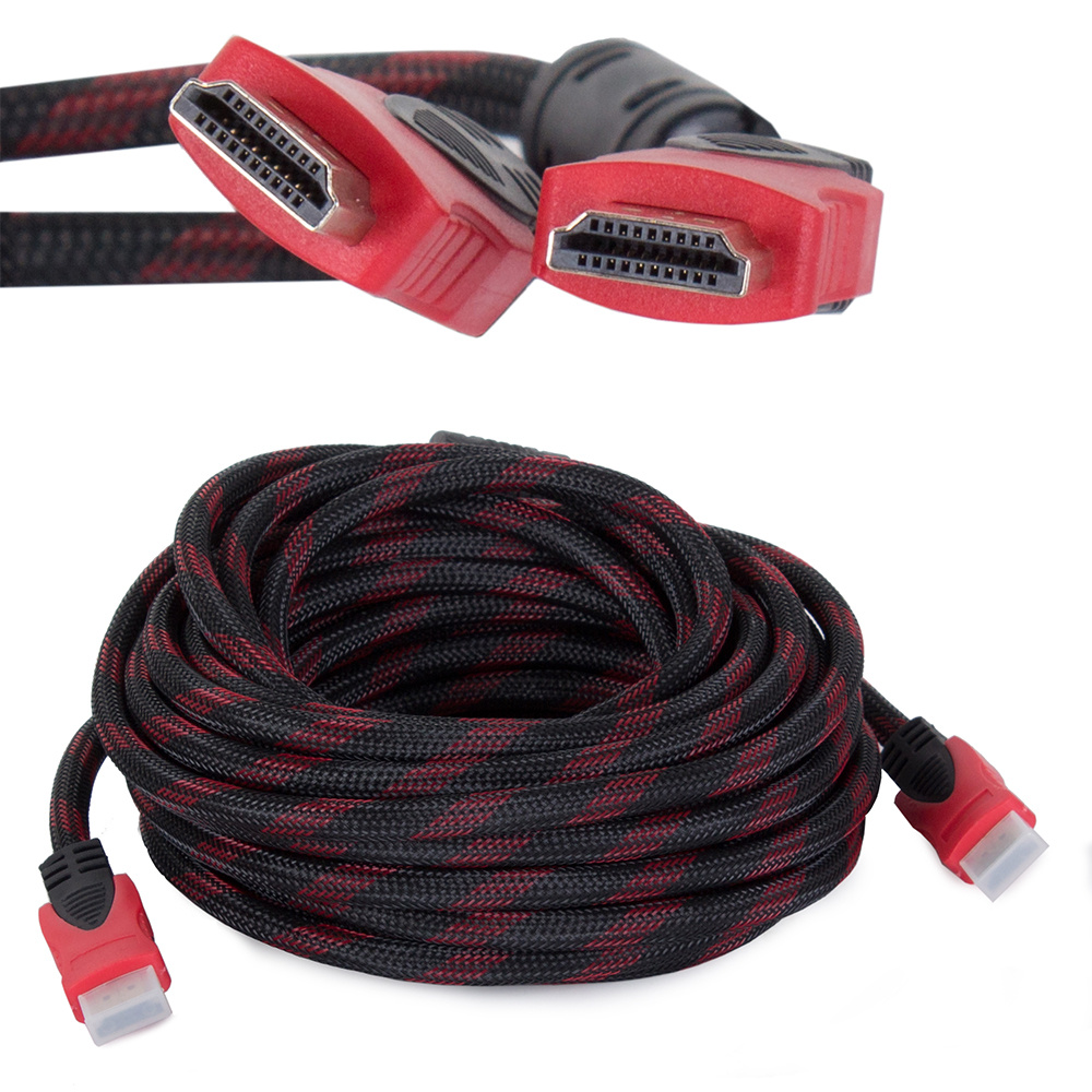 HDMI 1.4 HDMI-Kabel 1,4k 3D UHD 10m Kupfer 48 Bit