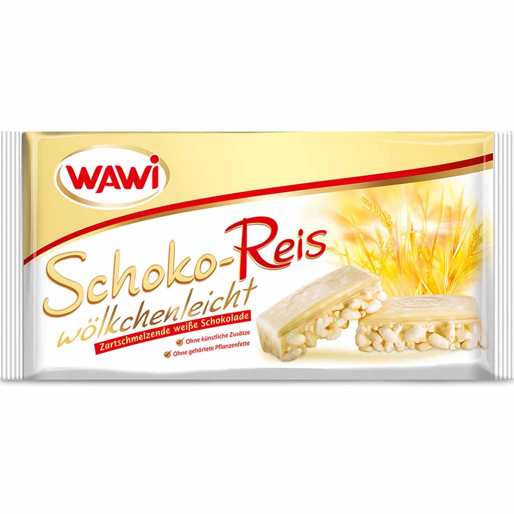 30x Wawi Schoko-Reis wölkchenleicht weiße Schokolade á 40g=1,2kg MHD 30.10.26