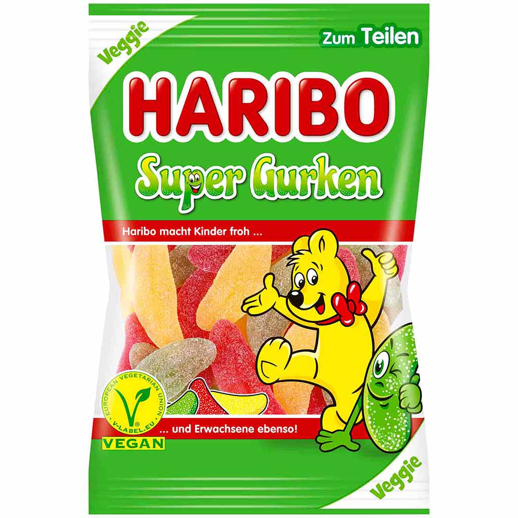 Haribo Super Gurken 160g MHD 30.08.26