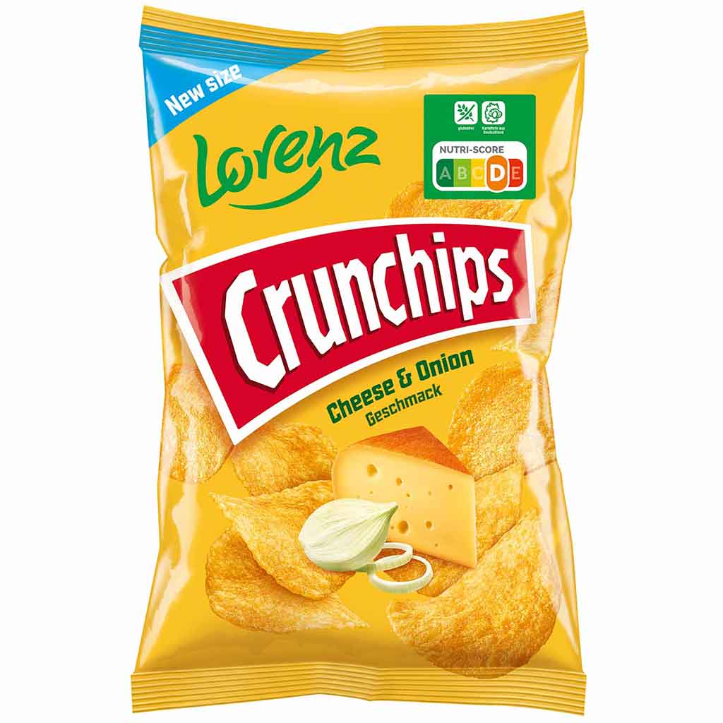 Lorenz Crunchips Cheese & Onion 150g MHD 31.08.26