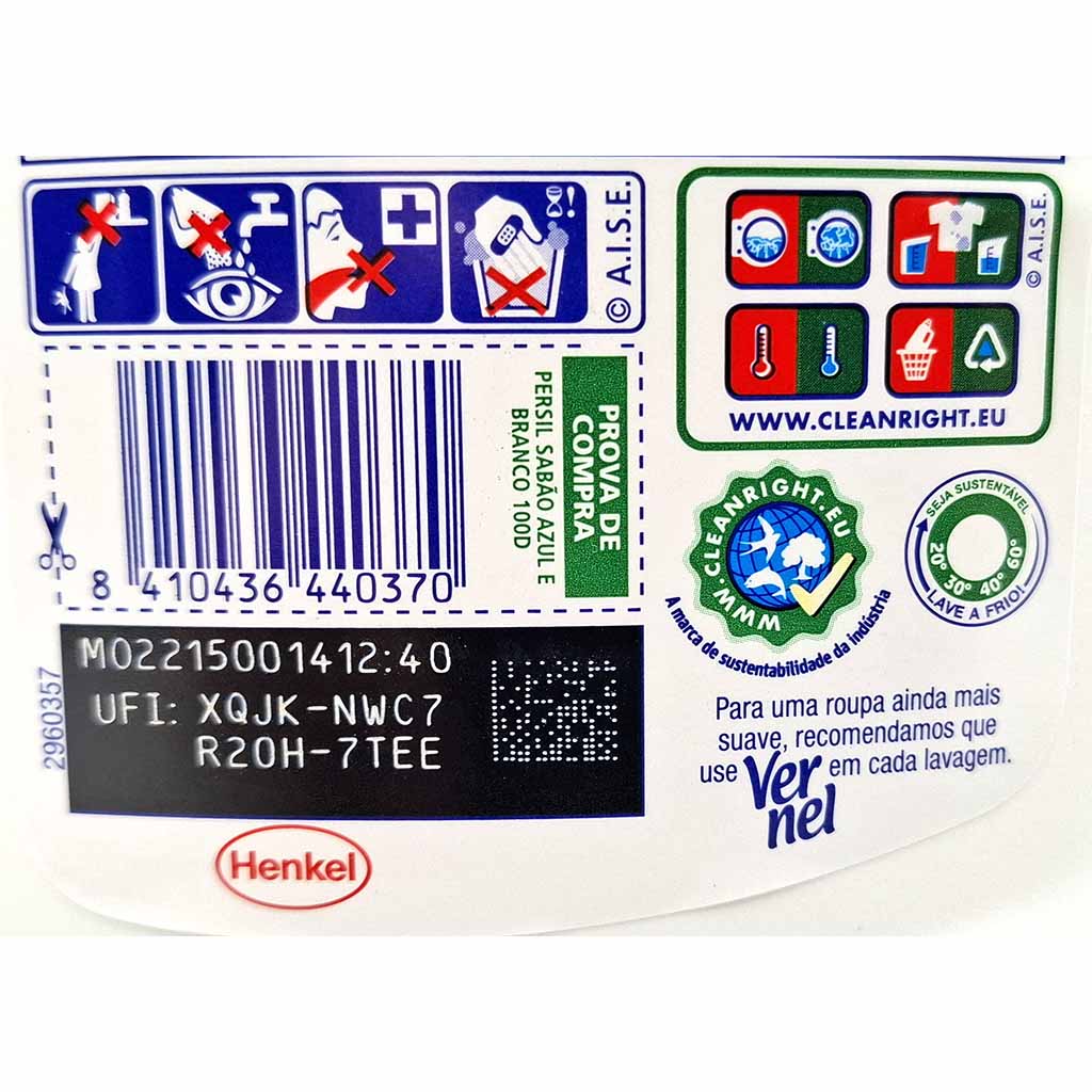 Persil Gel blau weiß Flüssigwaschmittel 4,5L Flasche, 8410436440370