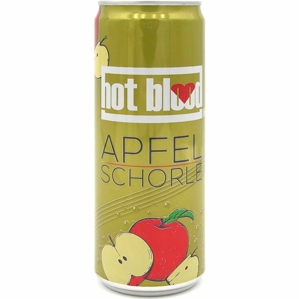 hot blood Apfel Schorle Dosen 24 x 330ml MHD 11.08.27