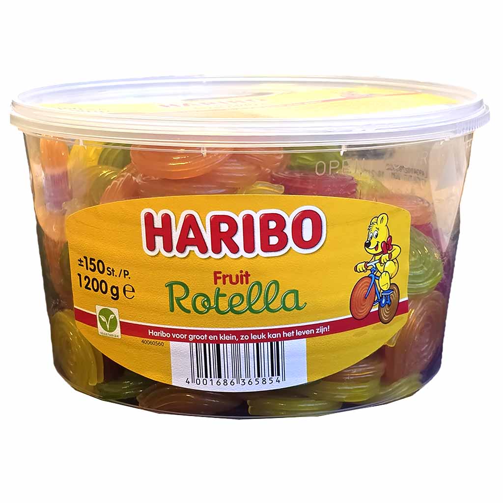 Haribo Frucht Rotella 150 Stück 1200g MHD 28.02.27