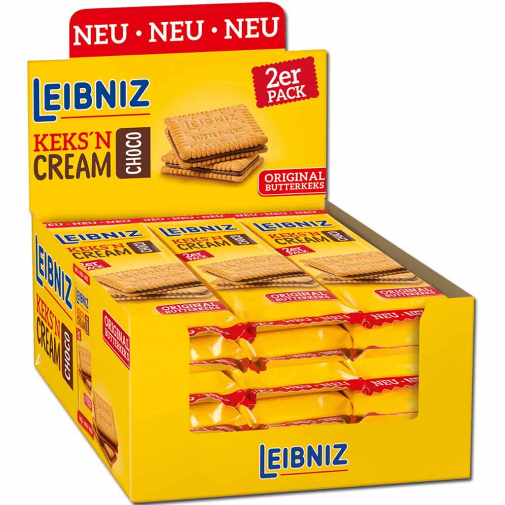 Leibniz Keks´n Cream Choco 18x 38g=684g MHD 01.11.26