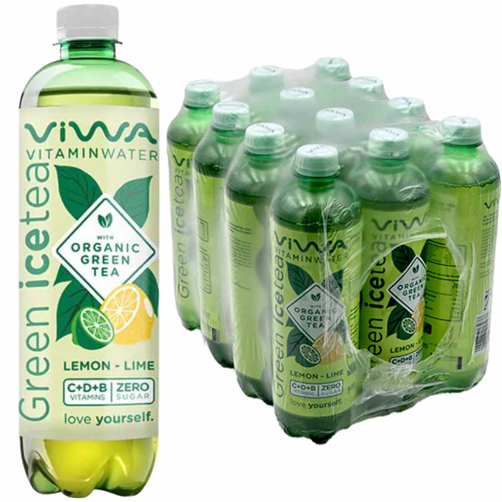 VIWA Green Ice Tea - Lemon Zero Sugar 12x600ml PET Fl. = 7,2L MHD 15.07.26