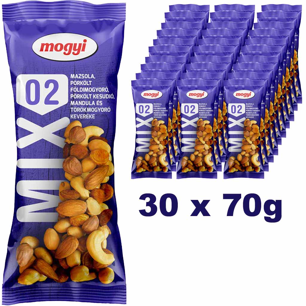 mogyi Mix02 Nussmischung 30x70g = 2100g  GTIN 5997347564195