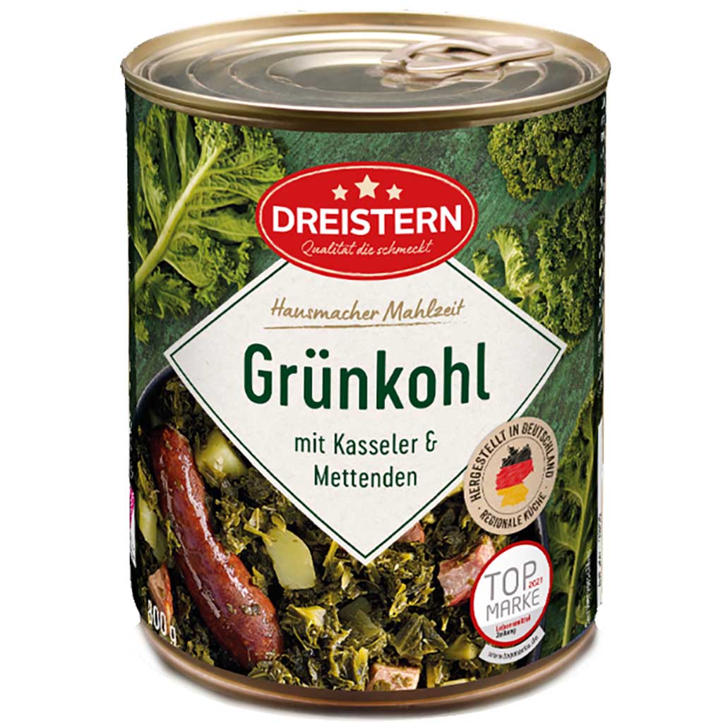 Dreistern Grünkohl mit Kasseler und Mettenden 800g - EAN 4006276099164
