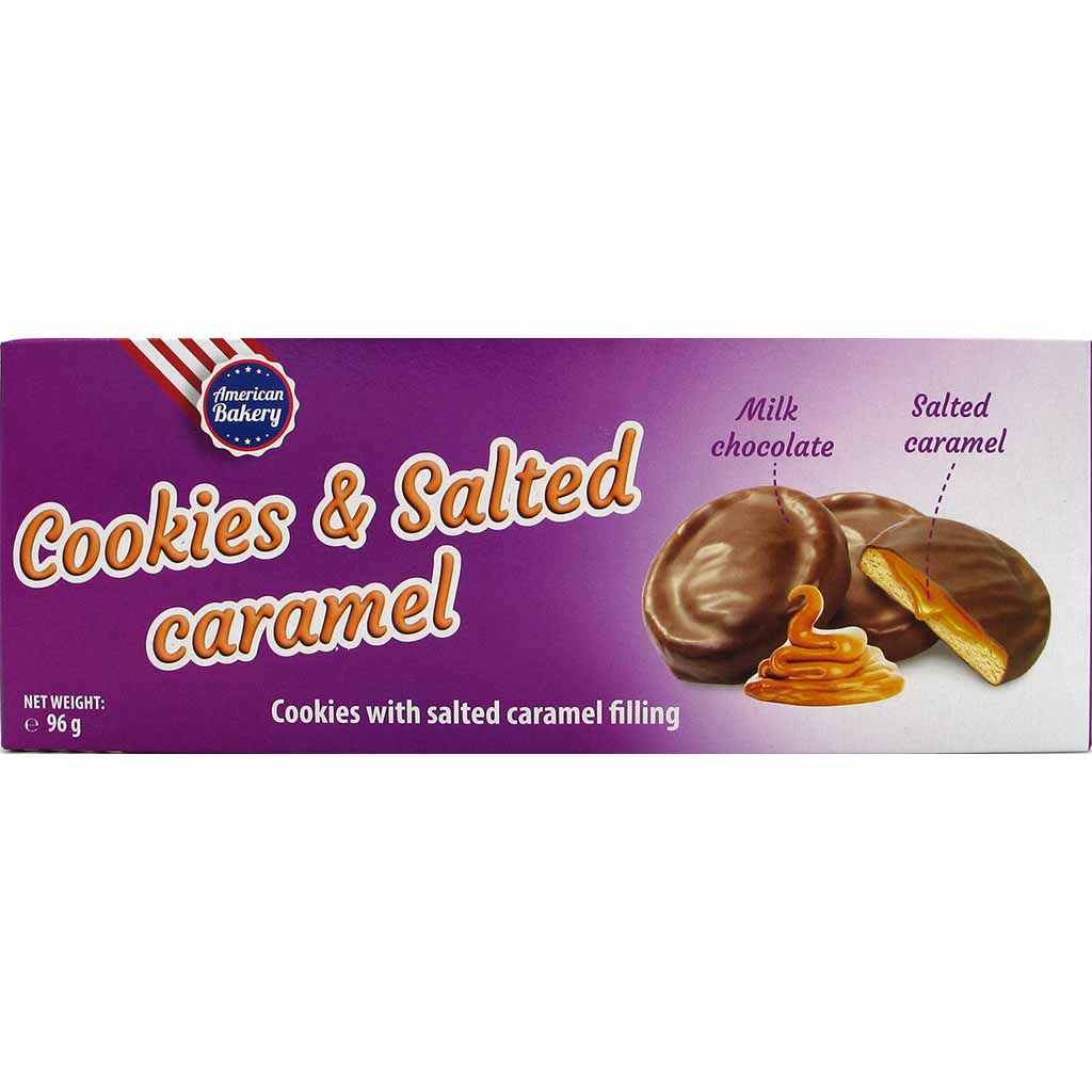American Bakery Cookies & Salted Caramel 96g MHD 20.11.26