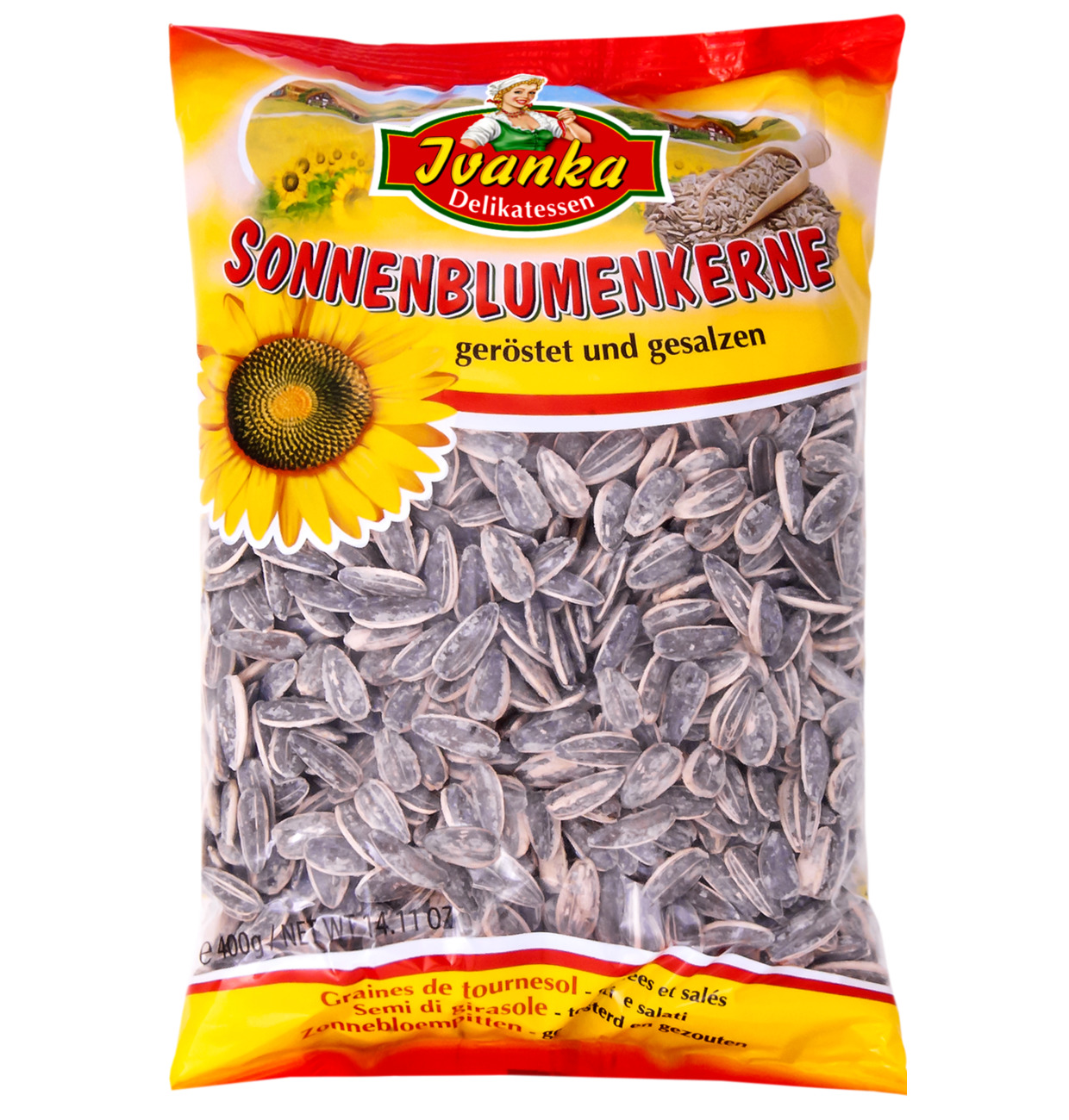 Ivanka Sonnenblumenkerne – geröstet und gesalzen 400g MHD 30.11.26